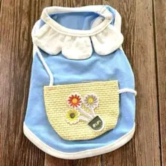 水色 XS 犬服 ノースリーブ タンクトップ 新品