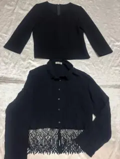 Yoshie Inaba & UnaParte 日本製トップス　2枚セット