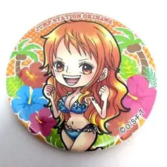 ワンピース ONEPIECE ジャンプショップ 沖縄限定 ナミ 缶バッチ