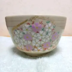 内朱鶴松　茶盌　茶碗　焼物　平安　香菊造 内朱鶴松茶盌茶碗焼物平安香菊造