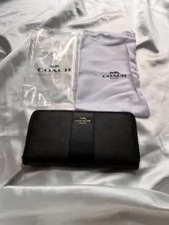 COACH コーチ財布 長財布 シグネチャー ロング ジップ アラウンド ウ