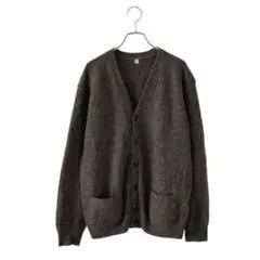 UNIQLO ユニクロ(L)ウール100% カーディガン/ブラウン系/メンズ