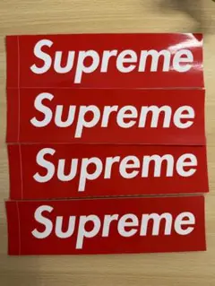 Supreme ステッカー 4枚セット 赤