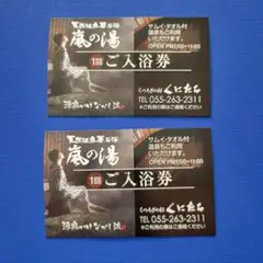 嵐の湯 ご入浴券 2枚