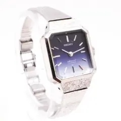 《希少》SEIKO SPECIAL 腕時計 ブルー 手巻き カットガラス ドレス
