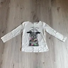 H&M エイチアンドエム　ガールズ　長袖　Tシャツ　猫プリント　EUR110