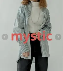 A150♡mystic ミスティック ストライプシャツ