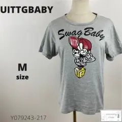 訳有 UITTGBABY モンキー Tシャツ カットソー 半袖 メンズ コットン