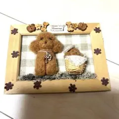 羊毛フェルト フレーム付き人形