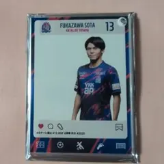 カターレ富山 しろえび紀行　アクリルカードキーホルダー　#13　深澤壯太