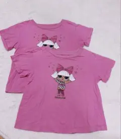 L.O.L.サプライズ Tシャツ 2枚セット ピンク　ユニクロ　LOL