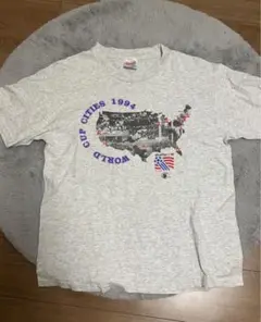 ヘインズ Hanes Tシャツ 古着 90s 1994 ワールドカップ サッカー