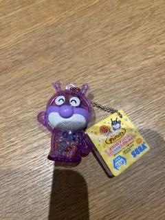アンパンマン　シャカシャカクリアキーホルダー　バイキンマン　紫