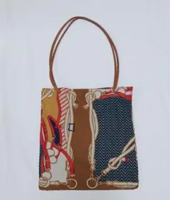 SALON de Ruban の スカーフトートバッグ ピッコーネ風