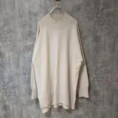 【美品】CLOSSHI クロッシー 長袖ニットセーター ドロップショルダー LL