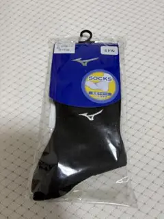 Mizuno ソックス ブラック25～27cm 定価1200円
