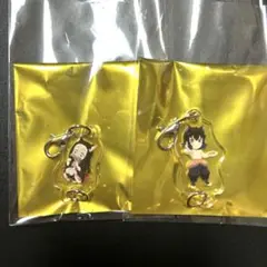 鬼滅の刃namco漆ノ章特典繋がるアクリルチャーム竈門禰豆子嘴平伊之助2個セット