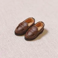 オビツ11 ローファー 靴 ブラウン 茶色 推し活 ねんどろいどどーる