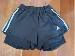 adidas ブラック ボトムス サイドストライプ