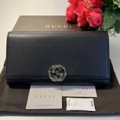 新品同様‼️ グッチ GUCCI 財布 長財布 GGスパークリング