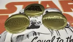 スターウォーズ　タイトルロゴ 缶バッジ 3点セット