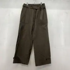 71▢LIDNM ウール リネン ベルテッドパンツ TS0602-3