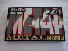 SONY オーディオカセットテープ メタルポジション74分/C-74CDX4A