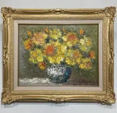 絵画・額縁・油絵・渡部 ひでき・新品未使用・薔薇・美術品・インテリア・雑貨 絵画.油絵.渡部 ひでき.薔薇.M8号.美術品.インテリア.雑貨.新品