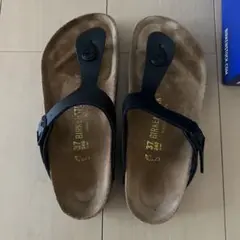 一度履いたのみ　ビルケンシュトック　37 24㎝　黒
