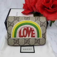 【美品】 GUCCI グッチ 折り財布 財布 GG スプリーム