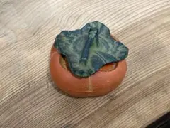 南部鉄器 柿 高級朱肉入れ 昭和レトロ