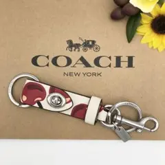 COACH ★大人気★ トリガースナップ バッグチャーム チェリープリント 新品