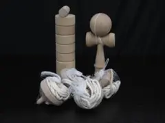 【未使用品】自由工作に！ 木製 昔のおもちゃ6点セット