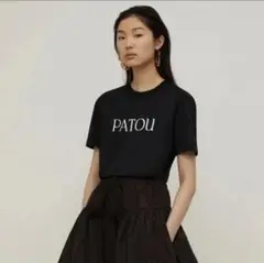 【新品同様美品❣️】PATOUパトゥロゴT ブラックS