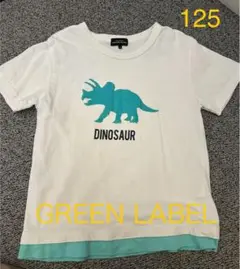 GREEN LABEL 恐竜プリント Tシャツ 125