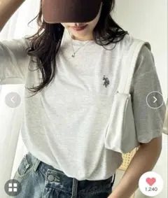 新品　GeeRA別注【U.S. POLO ASSN.】シアーカラーTシャツ