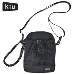 KiU パラコードメッシュポケットショルダー ブラック 2WAY ブラック