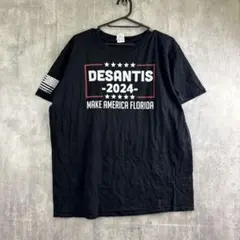 DESANTIS 2024 政治Tシャツ /アメリカデザイン/ブラック