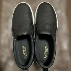 【美品】Lauren Ralph Lauren ブラックスリッポン 24