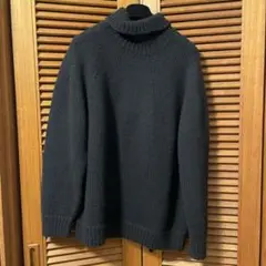 AW20 comoliカシミヤ和紙タートルネックセーター