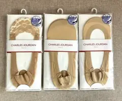 CHARLES JOURDAN フットカバーパンプスソックス3足セット　【新品】