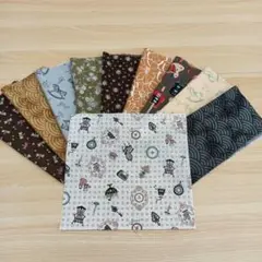 ★A145★ カットクロス/プリント生地/国産/25cm×25cm/10点