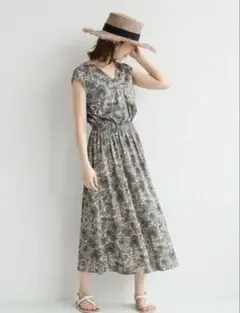 15 Spick & Span ペイズリーバックカシュクールワンピース