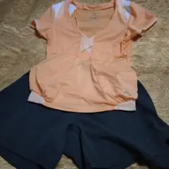 adidas テニスウェア オレンジМサイズ