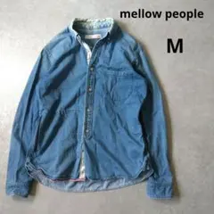mellow people　メローピープル　デニムシャツ　ボタンダウン　Mサイズ