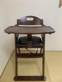 カトージ　ダークブラウンベビーチェア