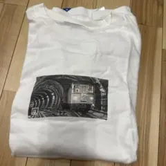 liberaiders地下鉄車両プリント ホワイトTシャツ