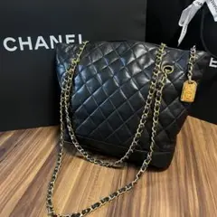 ★正規品 美品★CHANEL シャネル チェーン バッグ マトラッセ ブラック
