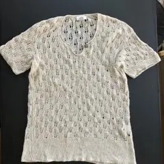 第3世界ショップ　コットン　半袖ニット