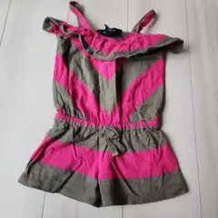 Ralph Lauren ストライプロンパース 2T 90㎝